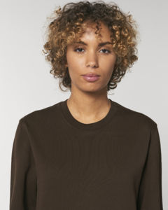 Sweat coton bio | Sweat personnalisé Deep chocolat 5