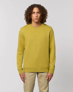 Sweat coton bio | Sweat personnalisé Heather neppy lemon grass 1