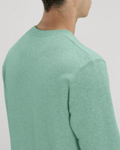 Sweat coton bio | Sweat personnalisé Mid Heather Green 13