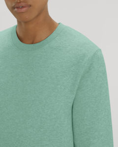 Sweat coton bio | Sweat personnalisé Mid Heather Green 16