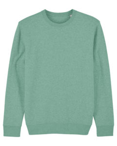 Sweat coton bio | Sweat personnalisé Mid Heather Green 19