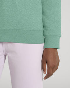 Sweat coton bio | Sweat personnalisé Mid Heather Green 25