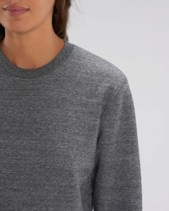 Sweat coton bio | Sweat personnalisé Slub Heather Steel Grey 3