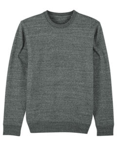 Sweat coton bio | Sweat personnalisé Slub Heather Steel Grey 8