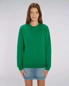 Sweat coton bio | Sweat personnalisé Varsity Green 1