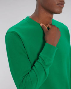 Sweat coton bio | Sweat personnalisé Varsity Green 2