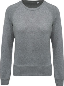 Sweat raglan F | Sweat personnalisé Gris chiné 1