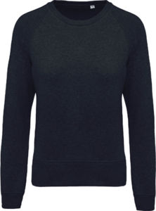 Sweat raglan F | Sweat personnalisé Marine chiné 1