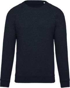 Sweat raglan H | Sweat personnalisé Marine chiné 1