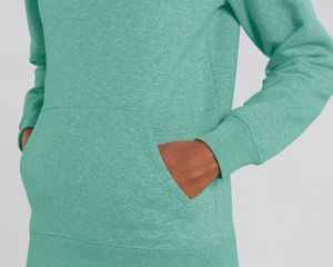 Sweat iconique recyclé | Sweat publicitaire Mid Heather Green 4