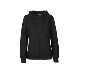 Sweat zip coton bio F | Sweat publicitaire Black