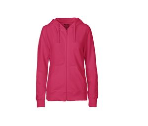 Sweat zip coton bio F | Sweat publicitaire Pink