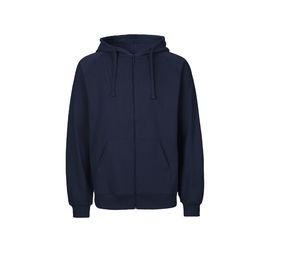 Sweat zip coton bio H | Sweat publicitaire Navy