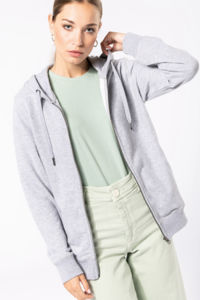 Sweat zippé French Terry | Sweat-shirt publicitaire Oxford Grey 1