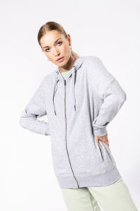 Sweat zippé French Terry | Sweat-shirt publicitaire Oxford Grey 18