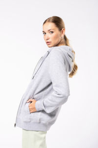 Sweat zippé French Terry | Sweat-shirt publicitaire Oxford Grey 2