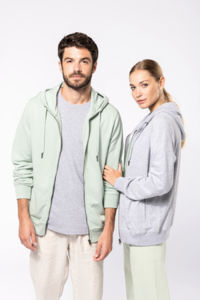 Sweat zippé French Terry | Sweat-shirt publicitaire Oxford Grey 7