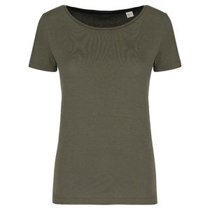 T-shirt modal éco F | T-shirt personnalisé Organic khaki 10