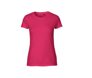 T-shirt fit coton bio F | T-shirt personnalisé Pink 1