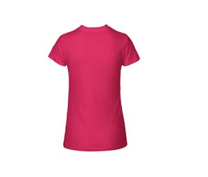 T-shirt fit coton bio F | T-shirt personnalisé Pink 2