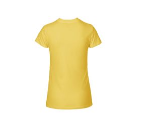T-shirt fit coton bio F | T-shirt personnalisé Yellow 2