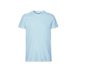 T-shirt fit coton bio H | T-shirt personnalisé Light Blue 1