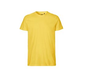 T-shirt fit coton bio H | T-shirt personnalisé Yellow 1