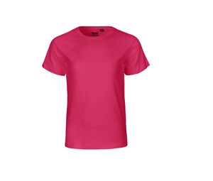 T-shirt jersey coton bio enfant | T-shirt personnalisé Pink 1