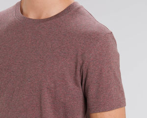 T-shirt jersey bio | T-shirt personnalisé Black Heather Cranberry 2