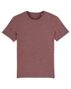 T-shirt jersey bio | T-shirt personnalisé Black Heather Cranberry 6