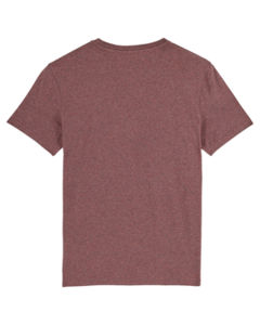 T-shirt jersey bio | T-shirt personnalisé Black Heather Cranberry 7