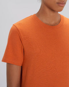T-shirt jersey bio | T-shirt personnalisé Black Heather Orange 3
