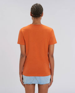 T-shirt jersey bio | T-shirt personnalisé Black Heather Orange 5