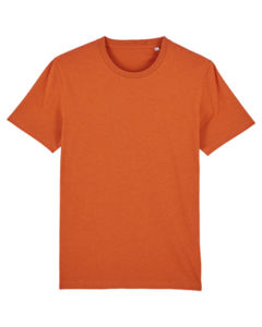 T-shirt jersey bio | T-shirt personnalisé Black Heather Orange 6