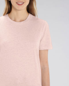 T-shirt jersey bio | T-shirt personnalisé Cream Heather Pink 3