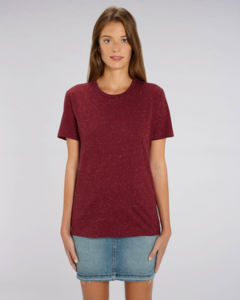 T-shirt jersey bio | T-shirt personnalisé Dark Heather Burgundy 1