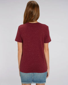 T-shirt jersey bio | T-shirt personnalisé Dark Heather Burgundy 5