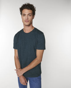 T-shirt jersey bio | T-shirt personnalisé Dark Heather Denim