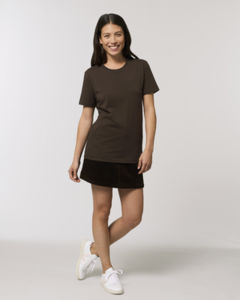 T-shirt jersey bio | T-shirt personnalisé Deep chocolat 1