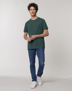 T-shirt jersey bio | T-shirt personnalisé Heather snow glazed green