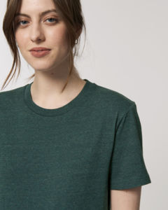 T-shirt jersey bio | T-shirt personnalisé Heather snow glazed green 5