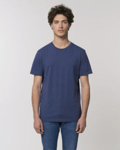 T-shirt jersey bio | T-shirt personnalisé Heather snow mid blue 1