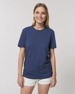 T-shirt jersey bio | T-shirt personnalisé Heather snow mid blue 2