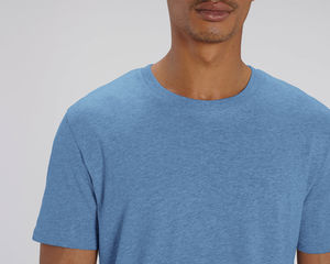 T-shirt jersey bio | T-shirt personnalisé Mid Heather Blue 2