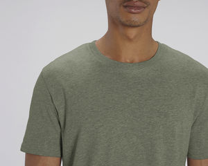 T-shirt jersey bio | T-shirt personnalisé Mid Heather Khaki 11