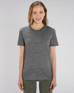 T-shirt jersey bio | T-shirt personnalisé Slub Heather Steel Grey 1