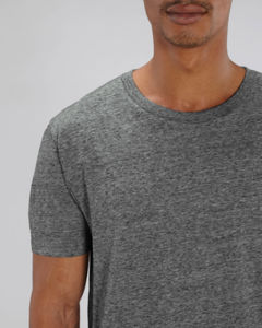 T-shirt jersey bio | T-shirt personnalisé Slub Heather Steel Grey 2