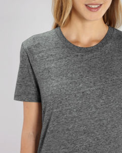 T-shirt jersey bio | T-shirt personnalisé Slub Heather Steel Grey 3