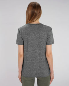 T-shirt jersey bio | T-shirt personnalisé Slub Heather Steel Grey 5