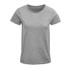 T-shirt jersey éco F | T-shirt personnalisé Gris chiné